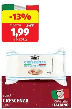 ALDI Bonlà crescenza offerta