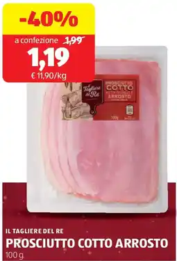ALDI Il tagliere del re prosciutto cotto arrosto offerta