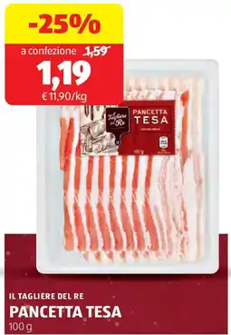 ALDI Il tagliere del re pancetta tesa offerta