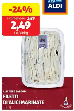 ALDI Almare seafood filetti di alici marinate offerta