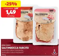 ALDI Good choice saltimbocca farcito offerta