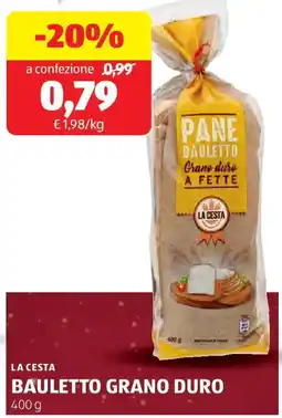 ALDI La cesta bauletto grano duro offerta