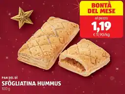 ALDI Pan del dì sfogliatina hummus offerta
