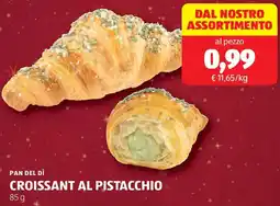 ALDI Pan del dì croissant al pistacchio offerta