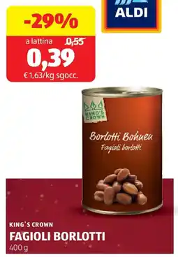 ALDI King's crown fagioli borlotti offerta