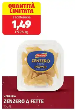 ALDI Ventura zenzero a fette offerta