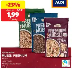 ALDI Golden bridge muesli premium offerta