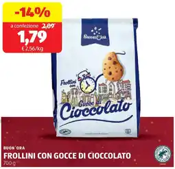 ALDI Buon'ora frollini con gocce di cioccolato offerta