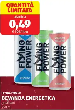 ALDI Flying power bevanda energetica offerta