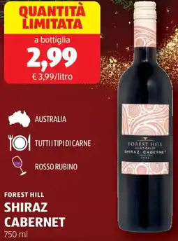 ALDI Forest hill shiraz cabernet offerta