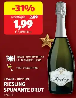 ALDI Casa del coppiere riesling spumante brut offerta