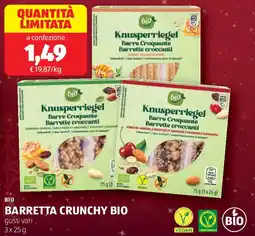 ALDI Bio barretta crunchy bio offerta