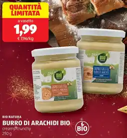 ALDI Bio natura burro di arachidi bio offerta