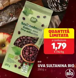 ALDI Bio uva sultanina bio offerta