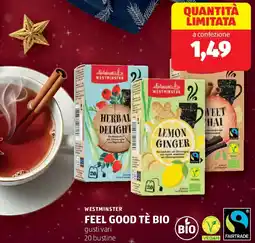 ALDI Westminster feel good tè bio offerta