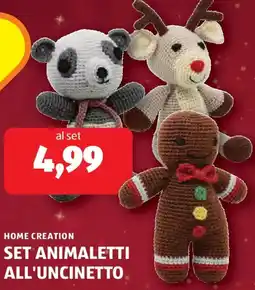 ALDI Home creation set animaletti all'uncinetto offerta