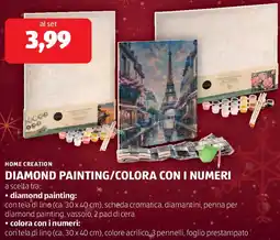 ALDI Home creation diamond painting/colora con i numeri offerta