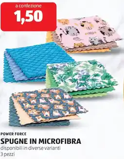 ALDI Power force spugne in microfibra offerta