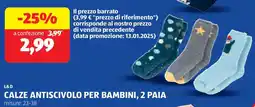 ALDI L&d calze antiscivolo per bambini, 2 paia offerta