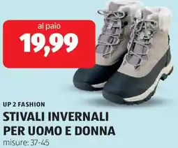 ALDI Up 2 fashion stivali invernali per uomo e donna offerta