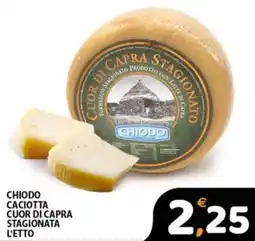 Premium Supermercati Chiodo caciotta cuor di capra stagionata l'etto offerta