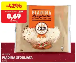 ALDI La cesta piadina sfogliata offerta