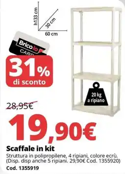 Brico Io Scaffale in kit offerta
