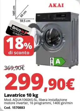 Brico Io ΑΚΑΙ Lavatrice offerta