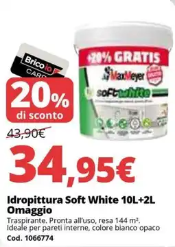 Brico Io Idropittura Soft White offerta
