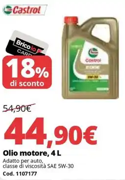 Brico Io Castrol Olio motore offerta
