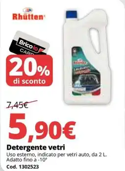 Brico Io Rhütten Detergente vetri offerta