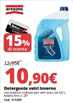 Brico Io arexons Detergente vetri Inverno offerta