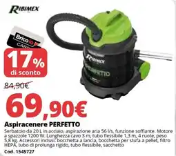 Brico Io RIBIMEX Aspiracenere PERFETTO offerta