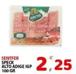 Premium Supermercati Sentfer speck alto adige IGP offerta