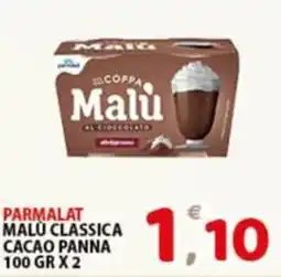Premium Supermercati Parmalat malu classica cacao panna offerta