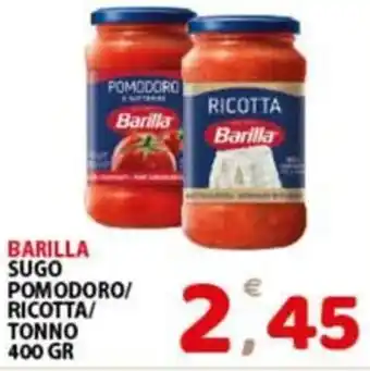 Premium Supermercati Barilla sugo pomodoro/ ricotta/ tonno offerta