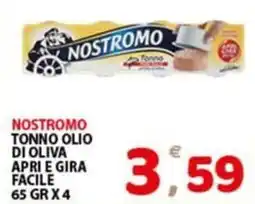 Premium Supermercati Nostromo tonno olio di oliva apri e gira facile offerta