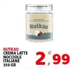 Premium Supermercati Nutkao crema latte nocciole italiane offerta