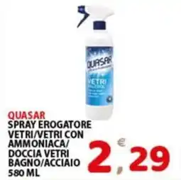 Premium Supermercati Quasar spray erogatore vetri/vetri con ammoniaca/ doccia vetri bagno/acciaio offerta