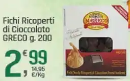 Supermercati Dok Fichi Ricoperti di Cioccolato GRECO offerta