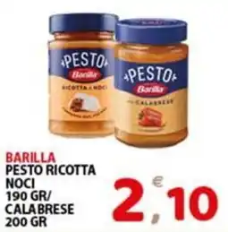 Premium Supermercati Barilla pesto ricotta noci/calabrese offerta
