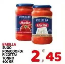 Premium Supermercati Barilla sugo pomodoro/ ricotta/ tonno offerta