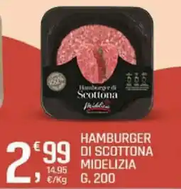 Supermercati Dok Hamburger di scottona MIDELIZIA offerta