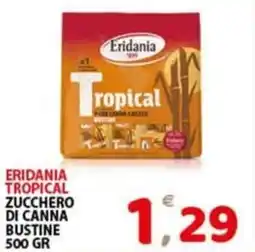 Premium Supermercati Eridania tropical zucchero di canna bustine offerta
