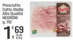 Supermercati Dok Prosciutto Cotto Stella Alta Qualità NEGRONI offerta