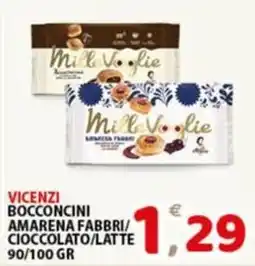 Premium Supermercati Vicenzi bocconcini amarena fabbri/ cioccolato/latte offerta