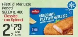 Supermercati Dok Filetti di Merluzzo Panati SELEX offerta
