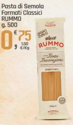 Supermercati Dok Pasta di Semola Formati Classici RUMMO offerta