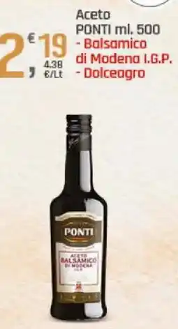Supermercati Dok Aceto PONTI offerta