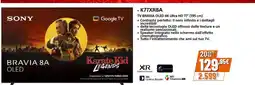 Expert SONY TV BRAVIA OLED 4K Ultra HD 77" (195 cm) K77XR8A offerta